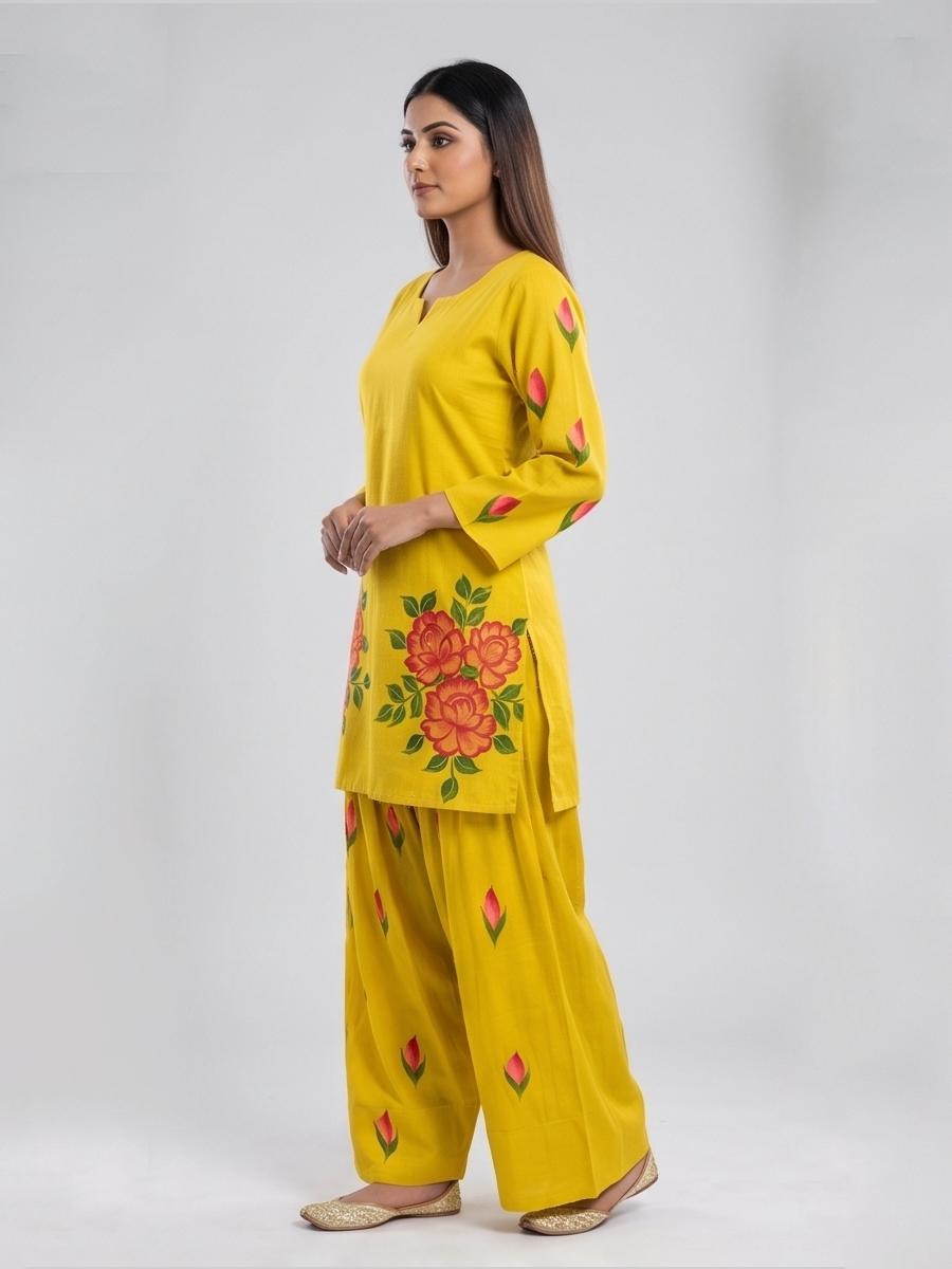 Sunehri Gul Farshi Co-ord Set