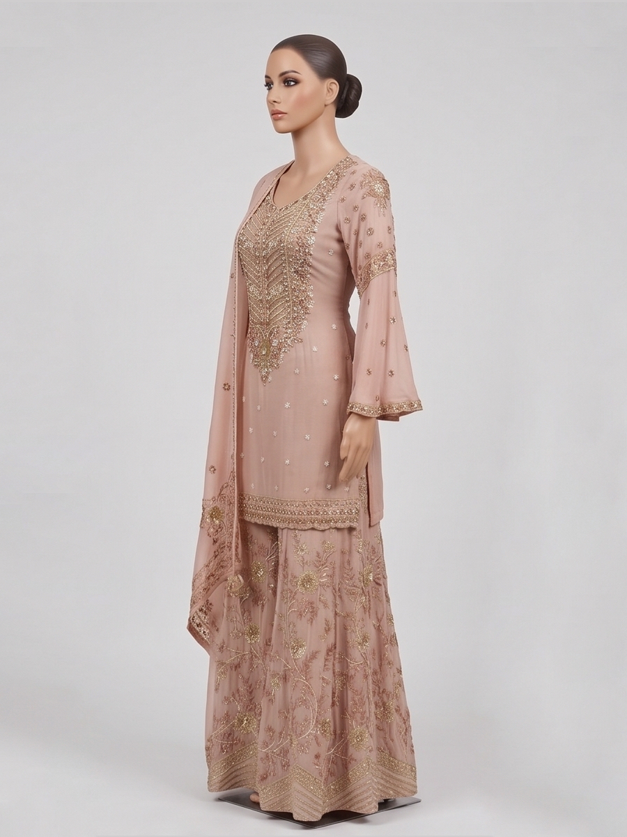 Zari Jaal Sharara Suit