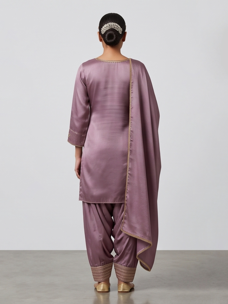 Royal Bloom Cotton Suit