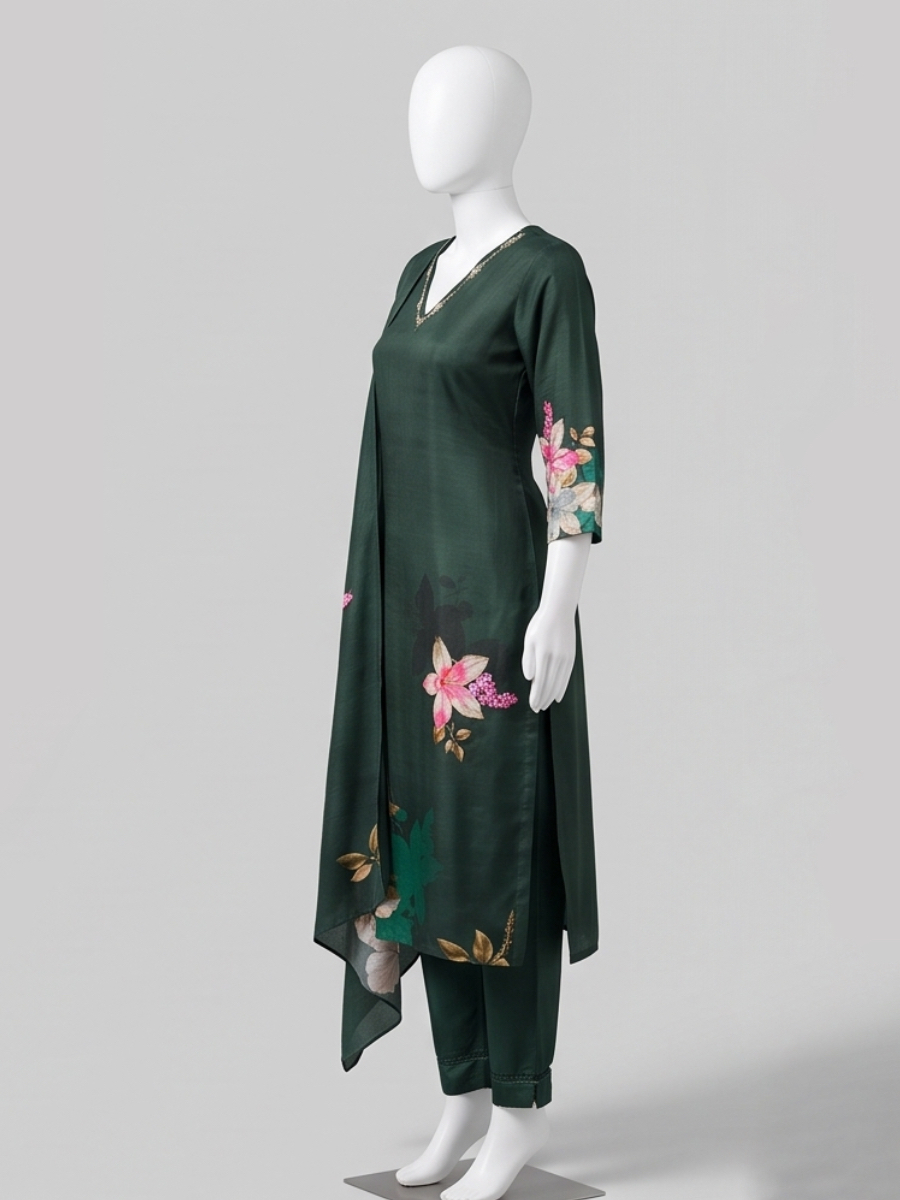 Emerald Bloom Suit Set